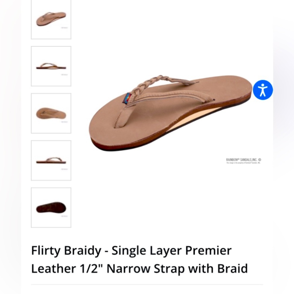 NWT size 6 rainbow flip flops